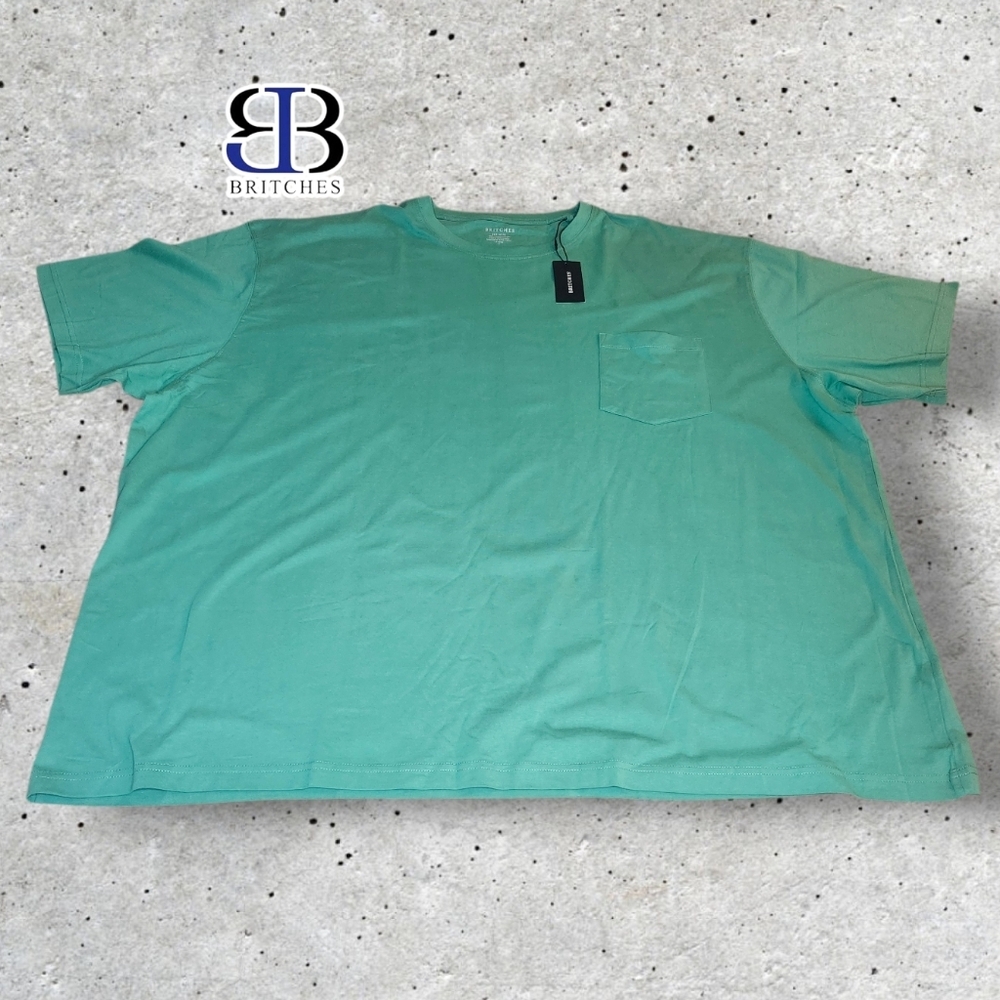 🆕️ BRITCHES Teal T-Shirt With Pocket - 5XT